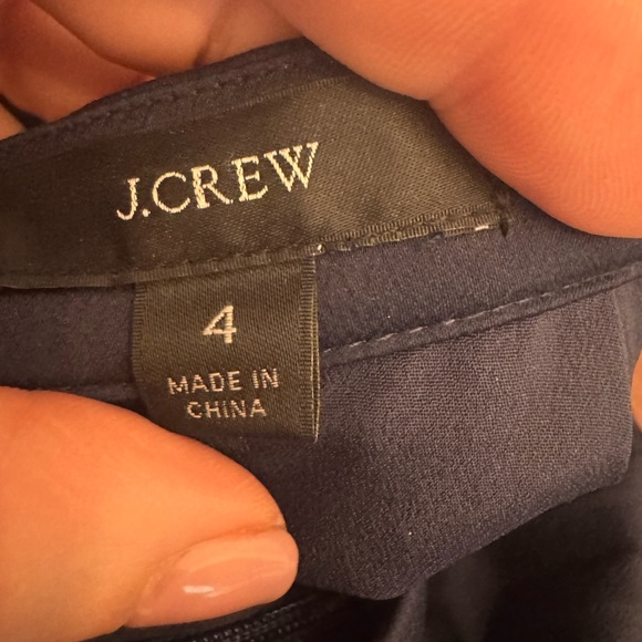 J. Crew Size 4 Classic Navy Pleated Navy Skirt - Picture 5 of 7